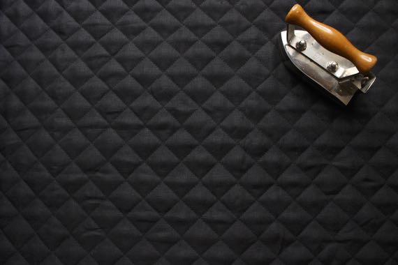 Linen Quilt Ensoleie　Black